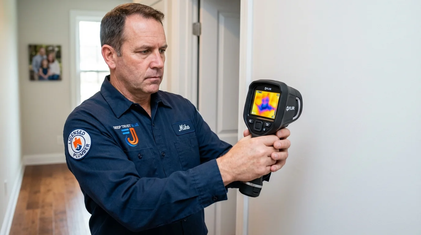 Thermal imaging leak detection by Johns Plumbing LLC in Robesonia